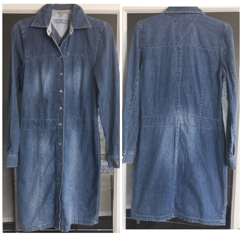 Tommy Hilfiger Denim Button Down Dress Sz 6